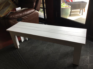Gray Wood Bench
