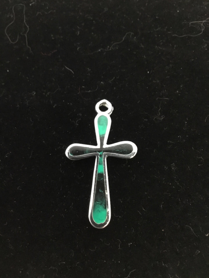 Metal Silver Cross Pin