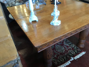 Vintage Wood Brown Table