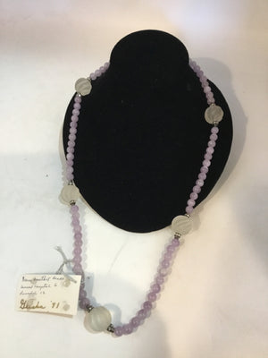 Vintage Purple Beaded Amethyst Necklace
