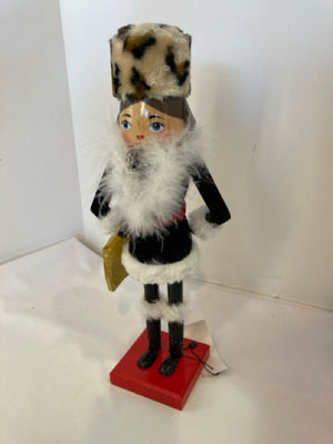 Nutcracker Black/Red Wood Woman Holiday Item