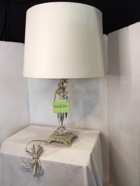 Cream Metal Lamp