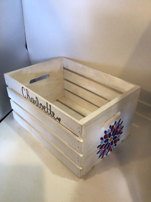 White Wood Crate