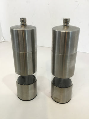 Pair Silver Salt & Pepper