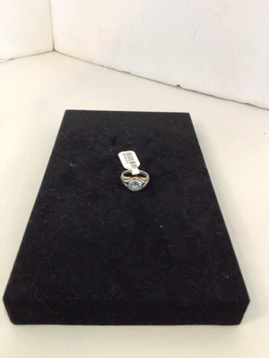 Sterling Silver Aqua Ring
