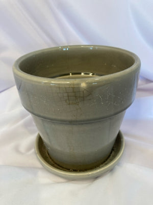 Gray Ceramic Planter