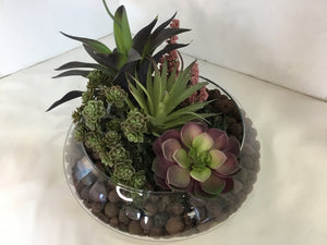 Green/Brown Plastic Faux Plant