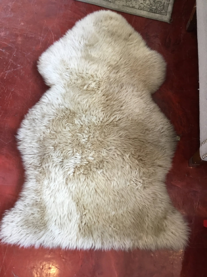 Wool Sheep Taupe Rug