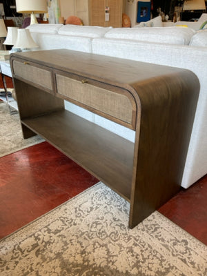 Lulu & Georgia Console Wood 2 Drawers Brown Table 49KVUNS5