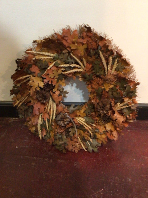 Brown Leaves Wreath