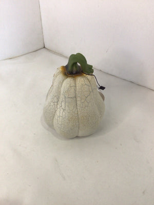 Fall White/Orange Resin Gourd Holiday Item