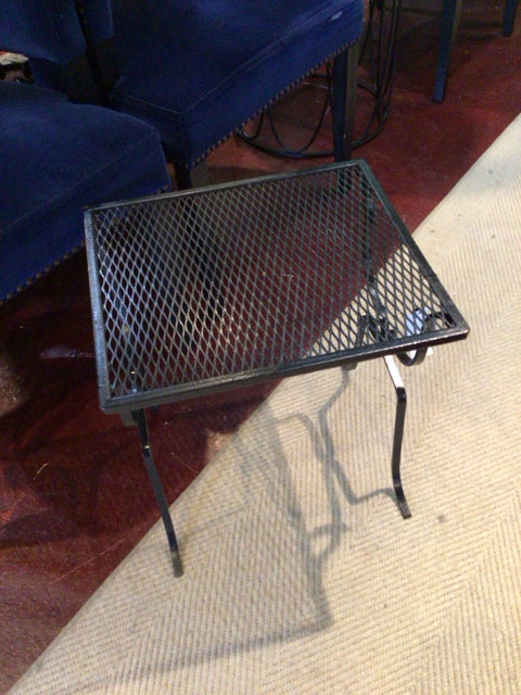 Wrought Iron Side/End Black Table
