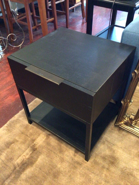Lulu & Georgia Wood Navy Nightstand C8JRRZPC