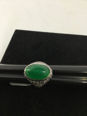 Green Rhinestone Ring