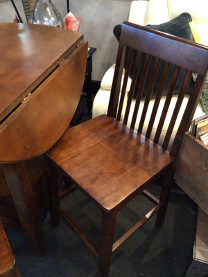 Pub Wood Drop Leaf W/Chair Table