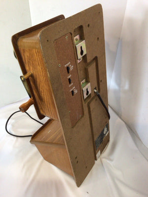 Vintage Wood Brown Phone Access.