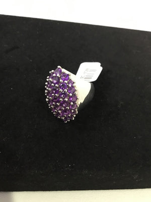 Purple Rhinestone Ring