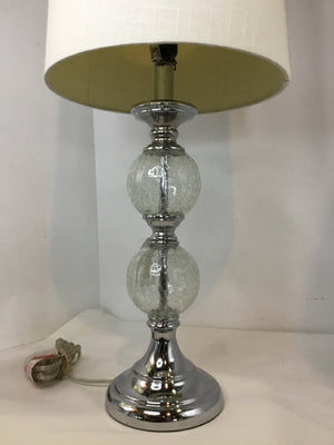 Clear Glass Crackle Lamp