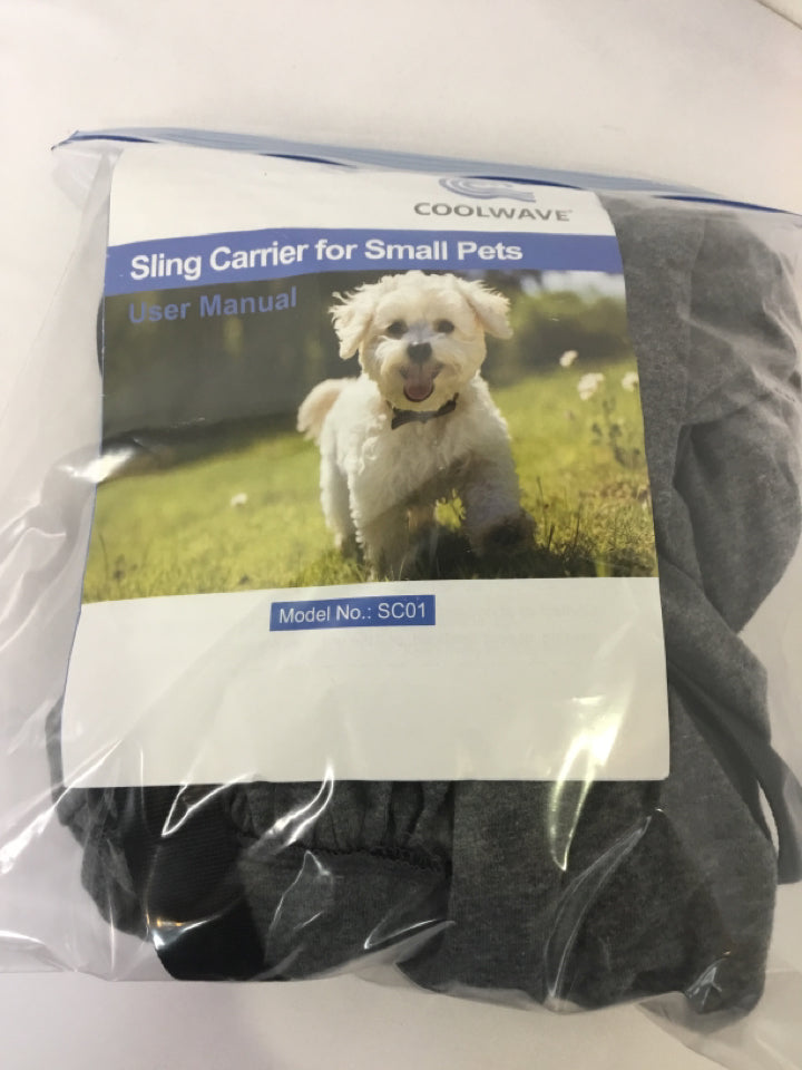 Gray Cotton Carrier Pet