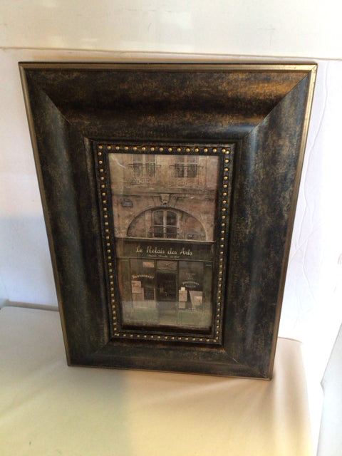 Tan/Brown Storefront Framed Art