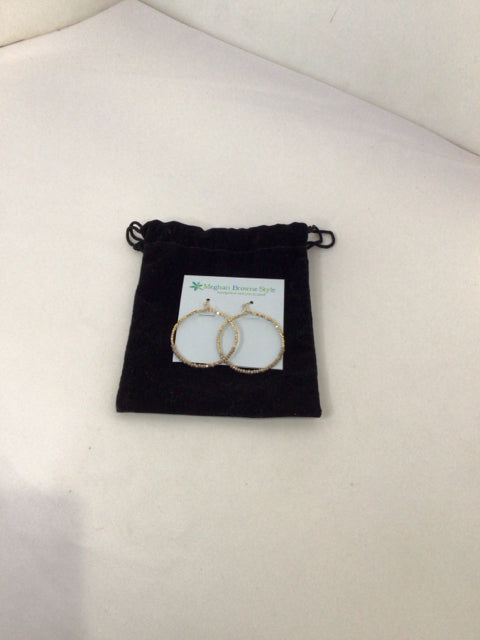 Meghan Browne Rhinestone Gold Beads Earrings