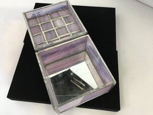 Pink Glass Trinket Box