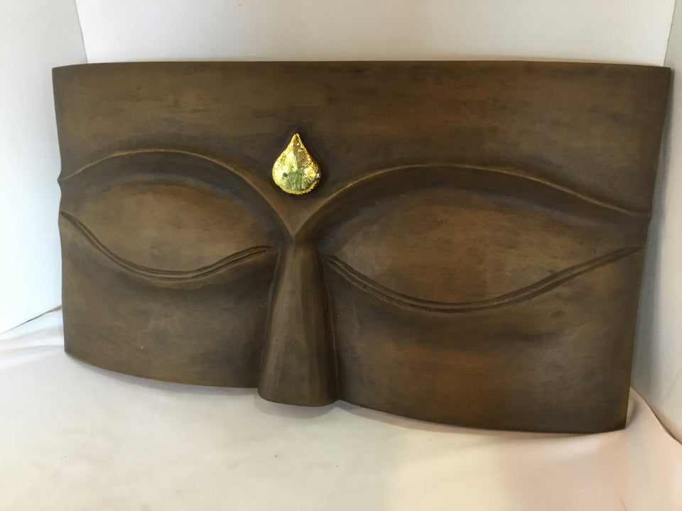 Resin Buddha Brown Wall Decoration Art