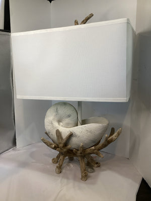 Nautical Cream Ceramic Shell Lamp