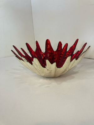 Red Glass Bowl
