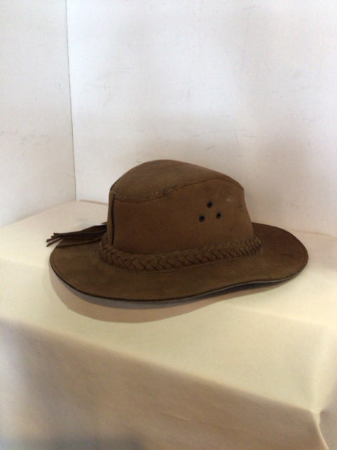 Leather Brown Hat