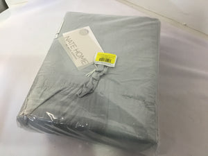 Set Gray Cotton Full/Queen Sheets