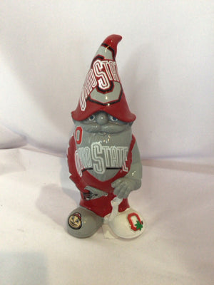 Forever Collectibles Red/Gray Resin Gnome OSU Figurine