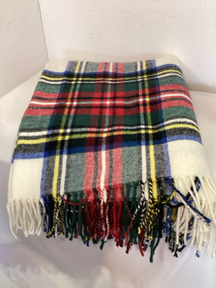 Multi-Color Plaid Blanket