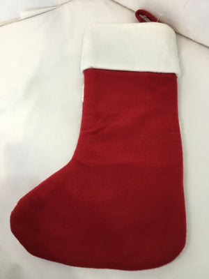 Christmas Red/white Felt Stocking Holiday Item