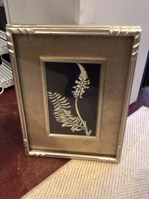 Uttermost Botanical Metallic Floral Framed Art