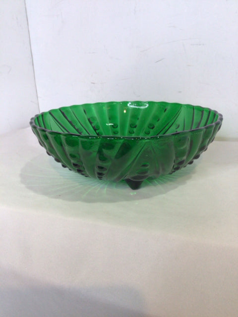 Anchor Hocking Green Glass Bowl
