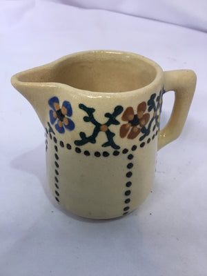 Cream Pottery Pitcher