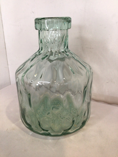Bottle Green Glass Vase