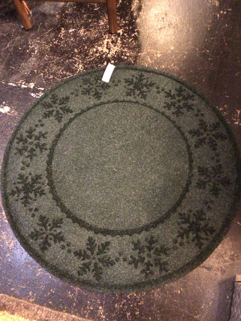 Orvis Outdoor/Outside Round Green Rug