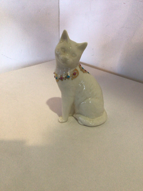 Lenox White Porcelain Cat Figurine