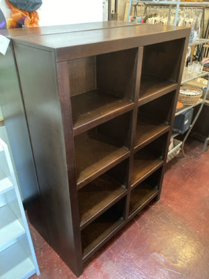 Wood Cubbies 4 shelf Brown Bookcase/Bookshelf