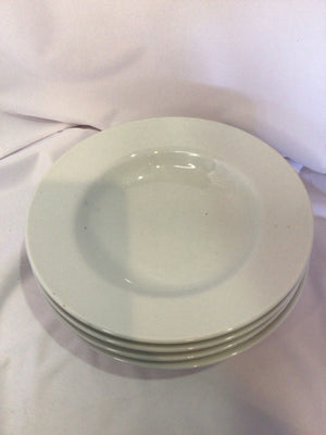 Pottery Barn Set of 4 Off White China Salad Bowls Dinnerware