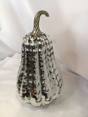 Silver Glass Gourd Holiday Item