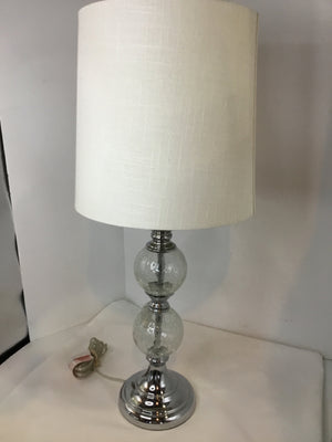 Clear Glass Crackle Lamp