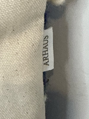 Arhaus Blue/Cream Wool Stripe Pillow