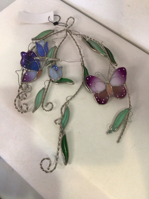 Hanging Pastel Flower Stained Glass