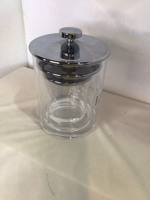 Clear Plastic Set of 3 Canisters