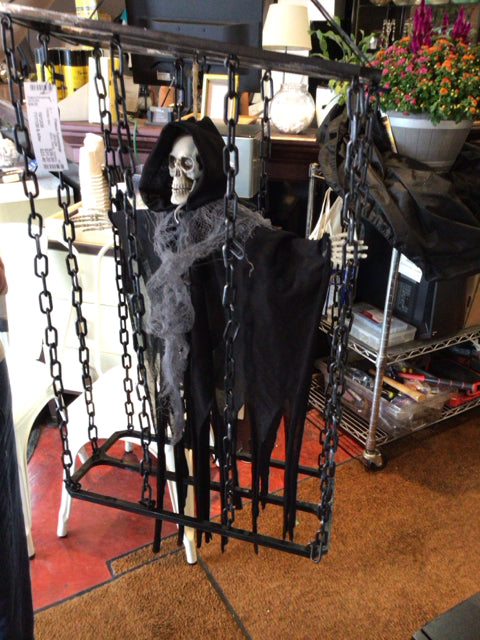 Black Plastic Skeleton Holiday Item