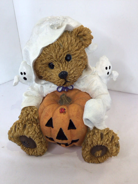 Boyd's Light Up Tan/White Resin Bear Halloween Holiday Item