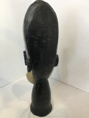 African Black/Gray Wood Tribal Statue